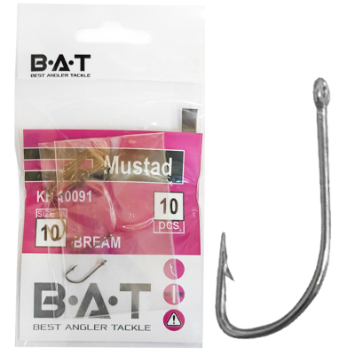 Крючки BAT Mustad КН 10091 Bream (№ 10) уп.10