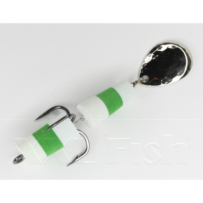 Приманка Мандула "Флажок" XXL Fish Модель 30 цв. БелоЗеленоБелый