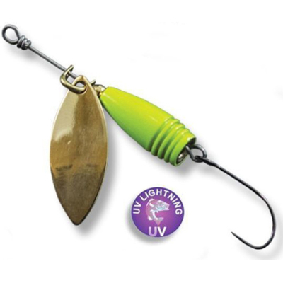 Вращающаяся блесна Crazy Fish Slim Flicker DR 3.5g #7-GCH 