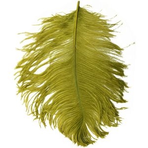 Перья страуса Metz Ostrich Plume Olive 80820