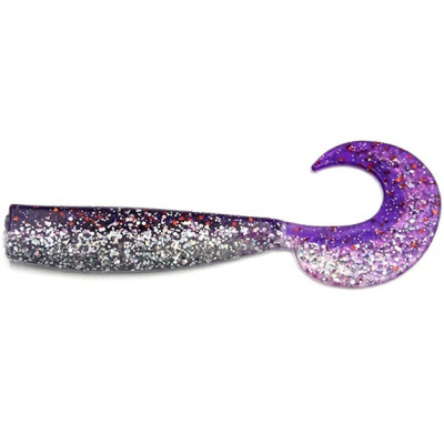 Силиконовая приманка Yaman Lazy Tail Shad 9" цвет #19 - Silver Violet (уп. 2 шт.)