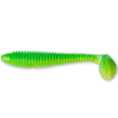 Силиконовая приманка Crazy Fish Vibro Fat 6.8" 33-170-7d-6 цв. lime-chart (лайм-шартрес)