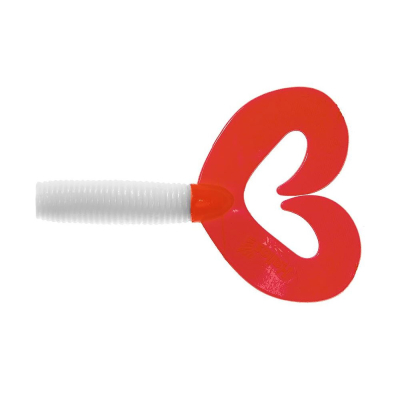 Силиконовая приманка Helios Credo Double Tail 2,95"/7,5 см White RT 7шт. (HS-12/1-003)