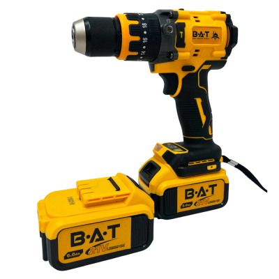 Шуруповерт BAT LI-ION 21V 6.0 A (патрон 13 мм, бесщеточный)