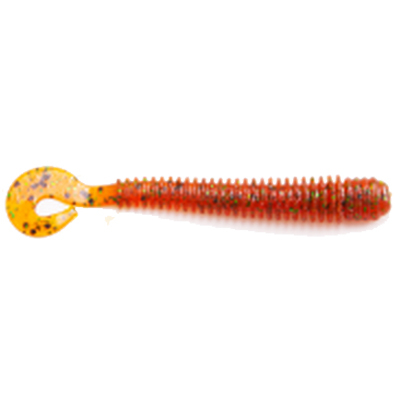 Силиконовая приманка Fish Arrow Satan Tail 3" цв. 196 Pumpkin/Black Green