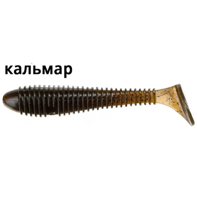 Силиконовая приманка Crazy Fish Vibro Fat 3.2" 73-80-26-6 кальмар цв. swamp (болото)