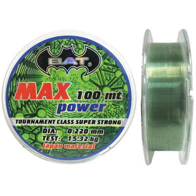 Леска BAT Max Power g 100 м 0,22мм.