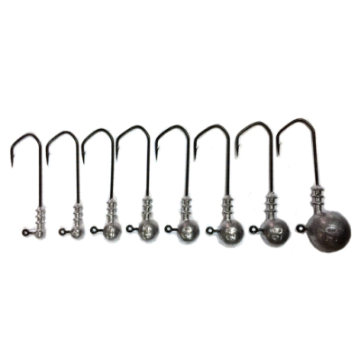 Джиг-головка Barbarian №5/0 черный никель 16гр (5 шт)