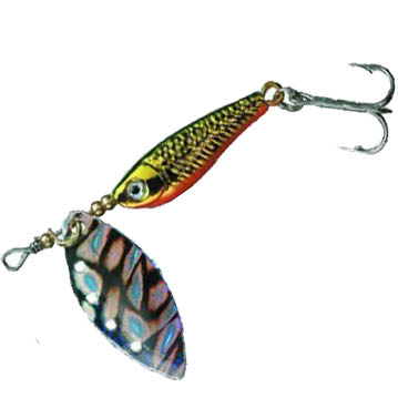 Блесна вращающаяся Daiwa Silver Creek Spinner R 1060 цв. Holo Green