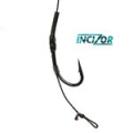 Поводок карповый Carpe Diem Vigilante 45lb, 20cm, Brown Incizor № 2 IN2VI45B