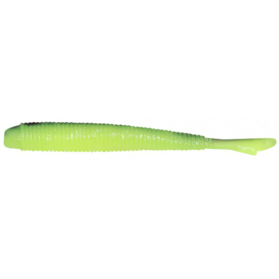 Силиконовая приманка Yaman Pro Stick Fry 1,8" цвет #32 - Black Red Flake/Chartreuse (уп. 10 шт.)