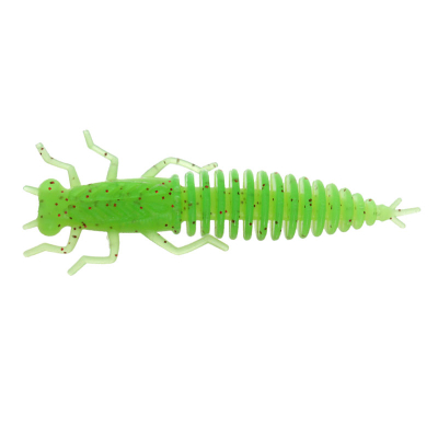 Мягкая приманка Нимфа Flagman Tonbo 4,0" цв. #1527 Lime/Lime Chartreuse