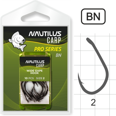 Крючок Nautilus Pro Series Wide Gape Hook BN #2
