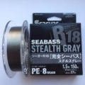 Плетеный шнур Seaguar R-18 Kanzen Seabass Stealth Gray X8 150m #0.6