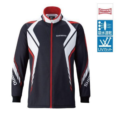 Терморубашка Shimano SH-051M Print Shirt размер 2XL цвет черный