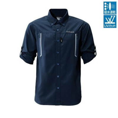 Футболка Shimano Airventi Fishing Shirts SH-099N Синий 2XL (EU. XL)