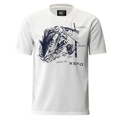 Футболка Shimano XEFO T-Shirts SH-296N Белый 2XL (EU. XL)