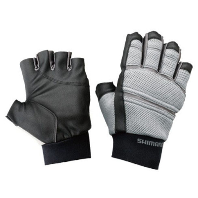 Перчатки Shimano Xefo GL-222M размер L цв. черный 