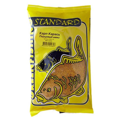 Прикормка GF Standard  КАРП КАРАСЬ Перцовый микс 0.800кг