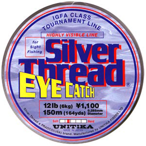 Шнур плетенный Unitika Braided PE Silver Thread EyeCatch 150m - 0.104mm