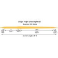 Шнур нахлыстовый Rio Skagit Flight Shooting Head 700gr цв. Pale Orange