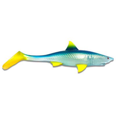 Силиконовая приманка KanalGratis Shark Shad 200мм 70гр цвет: Clear Blue Lemonade, (SS-CBL-08)