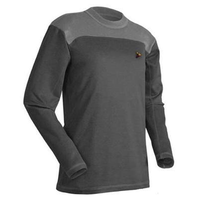 Термобелье футболка Bask Slim Fit Pon U Sleeve цвет Тмн Серый размер S