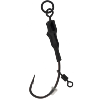Крюк карп-лидера оснащенный Mikado Carp Rig Zestaw Ronnie Rig Hook №2 (уп.=3шт.) (AMC-PRR-2)