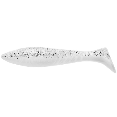 Силиконовая приманка Helios Slash 2,64"/6,7 см White & Sparkles 10шт. (HS-19-002)