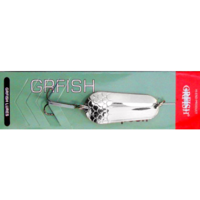 Блесна колеблющаяся Grfish Shtorling Spoon 52g, 96mm, серебро