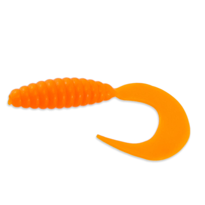 Силиконовая приманка Тула Головастик толстый 2.5 цв. 002 orange (оранж) (uv)