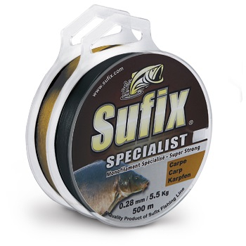 Леска Sufix Specialist Carp Brown 500м, 0.28мм