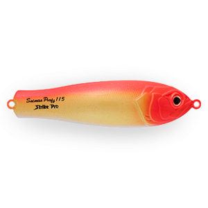 Блесна Strike Pro Salmon Profy 90CD шумовая незацепляйка двойник 22гр. 9см A174FW