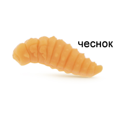 Силиконовая приманка Ojas Oks SW22, Orange (fluo), 18шт/банка, аромат Чеснок