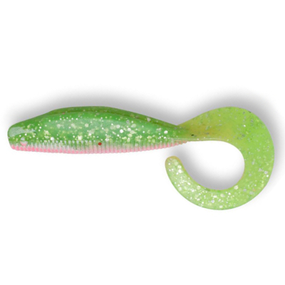 Силиконовая приманка Z-man Streakz Curly Tailz 4" цв. Electric Chicken