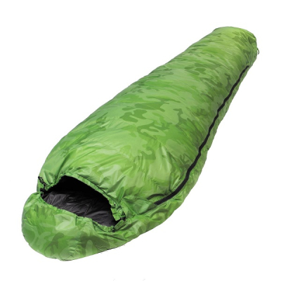 Спальный мешок пуховый Premier Fishing 210х80см (t-20C) зеленый (PR-SB-210x80-G)