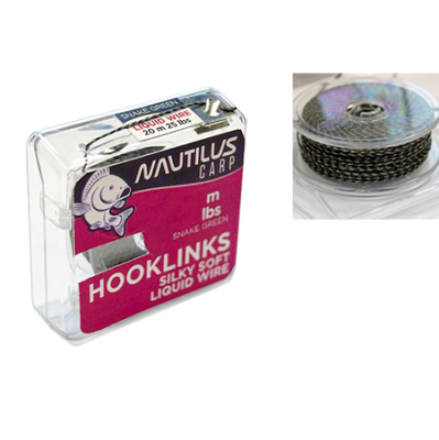 Поводковый материал Nautilus Silky Soft Liquid Wire 25lb 10м Snake Green