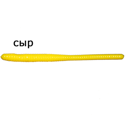 Мягкая приманка MicroFishing Trout Worm 2,25" - 12шт. Желтый Сыр
