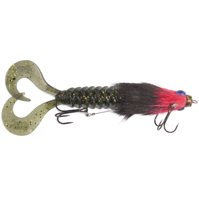 Приманка RSK Fishing MAUS S (диаметр головы 12 mm) 16см 30гр красно-черн голова, хвост черно-золотой