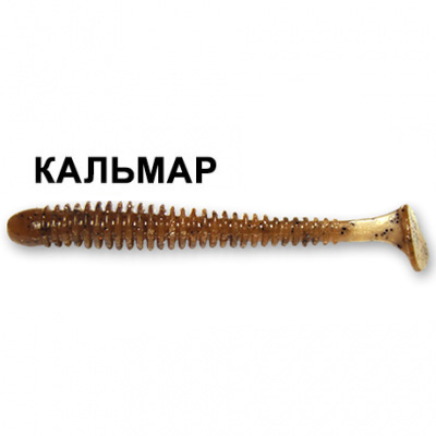 Силиконовая приманка Crazy Fish Vibro Worm 3" 11-75-8-1 анис цв. coffee (кофе)