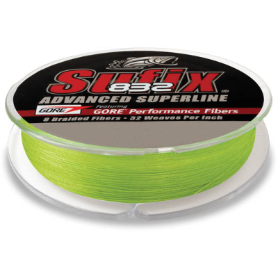Шнур плетеный Sufix 832 Braid Neon Lime 135м 0.10мм