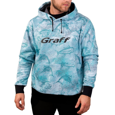 Толстовка голубая Graff (231-BL-14) р-р L