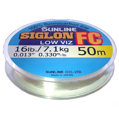 Леска флюорокарбоновая Sunline Siglon FC 50m HG (C) #0.6/0.140mm