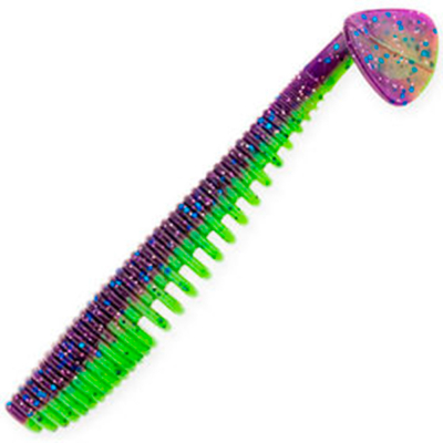 Силиконовая приманка Akara Ribtail 4 10см цвет 447 (4 шт.)