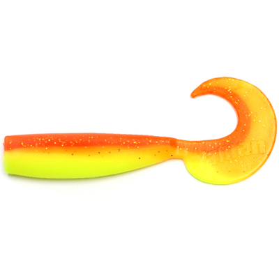 Силиконовая приманка Yaman Lazy Tail Shad 9" цвет #25 - Sunshine (уп. 2 шт.)