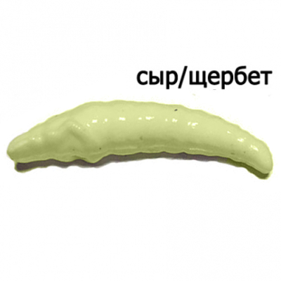 Мягкая приманка Trout Zone Paddle 1,6" Сыр/Щербет светонакопительный