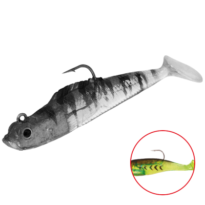 Силиконовая приманка оснащенная Mikado Crystal Fish WXH-54-8см цв. 82 (1уп.-2шт.)
