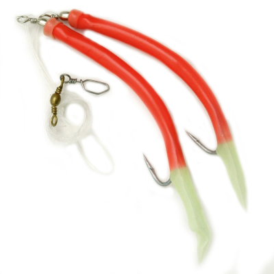 Монтаж морской Behr Gummi Makk 2х12/0 Fluo-Red 1 м 3630512