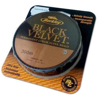 Леска плетеная Berkley Black Velvet 300m 0,16mm