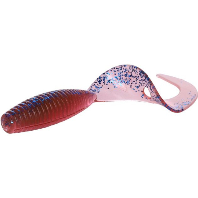 Силиконовая приманка Mikado Twister 38мм 0.6гр. цвет VIOLET {10шт.} тёмно-лиловый, ароматизир. (PMTBT-38-VI)